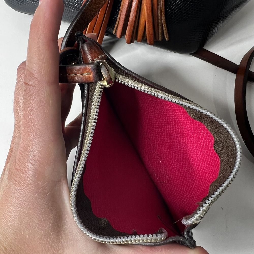 Dooney & Bourke Serena Drawstring Bucket Bag Cros… - image 5